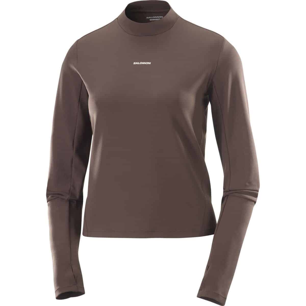 Salomon Shakeout bliss ls tee dames - BRUIN - Dames