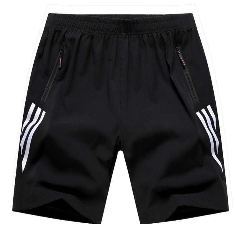 Plus Size Men Clothing 8xl zomer plus size shorts heren sport vijf punten losse broek dikke strandbroek 8XL zwart