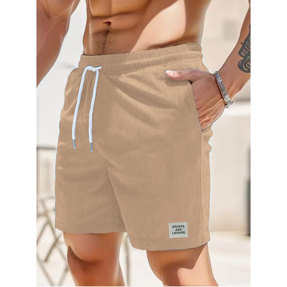 King Billion Heren Casual Shorts Mannelijke Bench Korte Broek Trekkoord Ontwerp Klassieke Buitenkleding Comfortabele Effen Kleur Joggingbroek Hardlopen Sport US M kaki