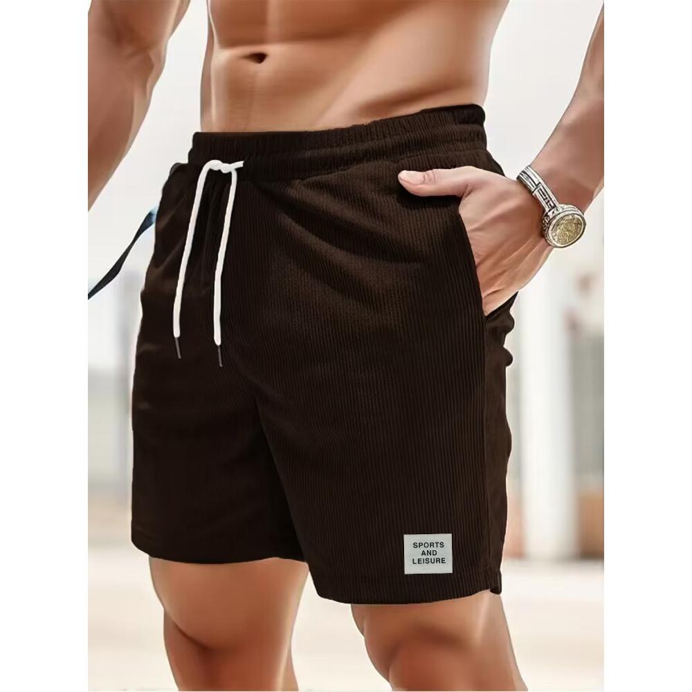 King Billion Heren Casual Shorts Mannelijke Bench Korte Broek Trekkoord Ontwerp Klassieke Buitenkleding Comfortabele Effen Kleur Joggingbroek Hardlopen Sport US L zwart