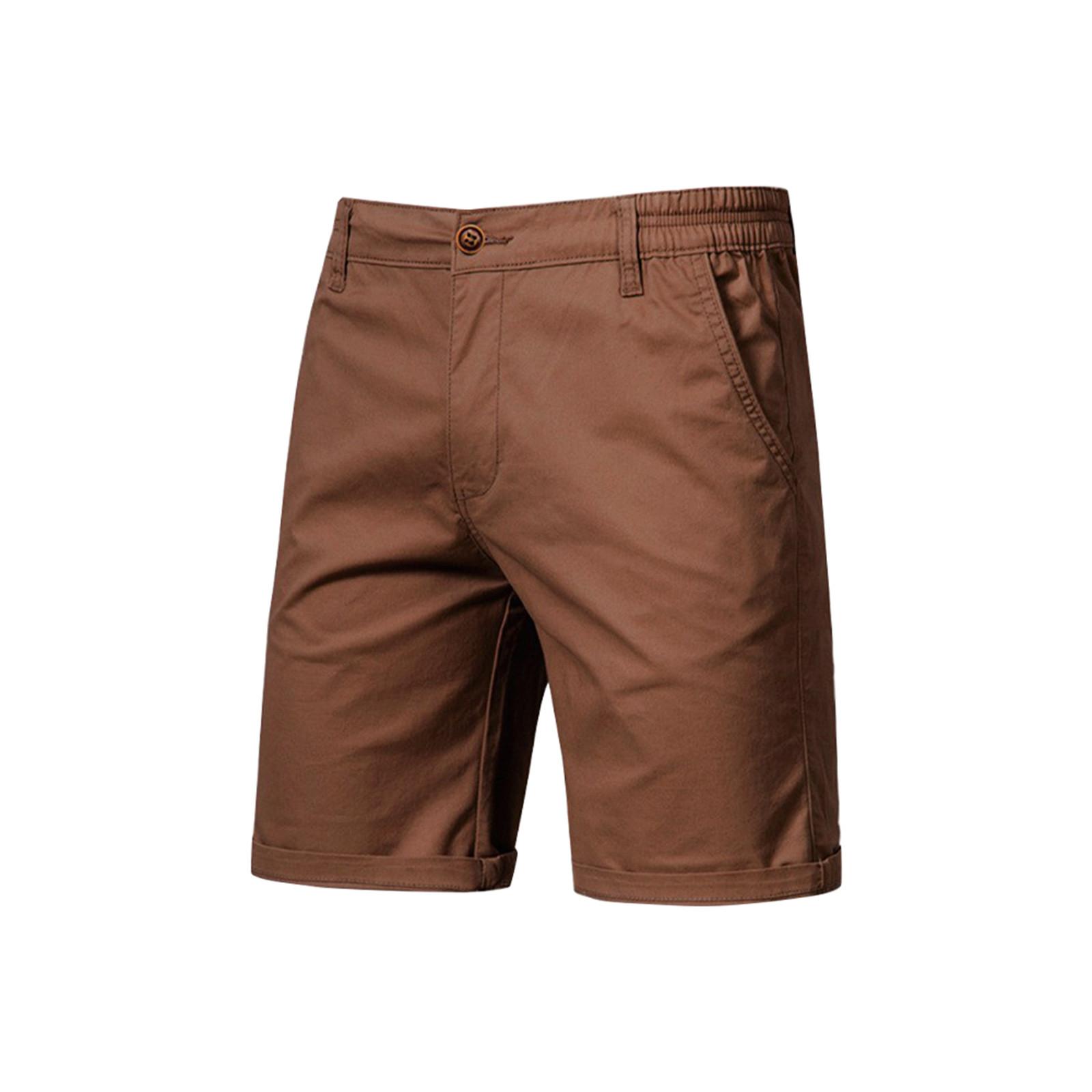 Long nose Heren casual kleur buiten zak strand werkbroek cargo shorts broek XL bruin