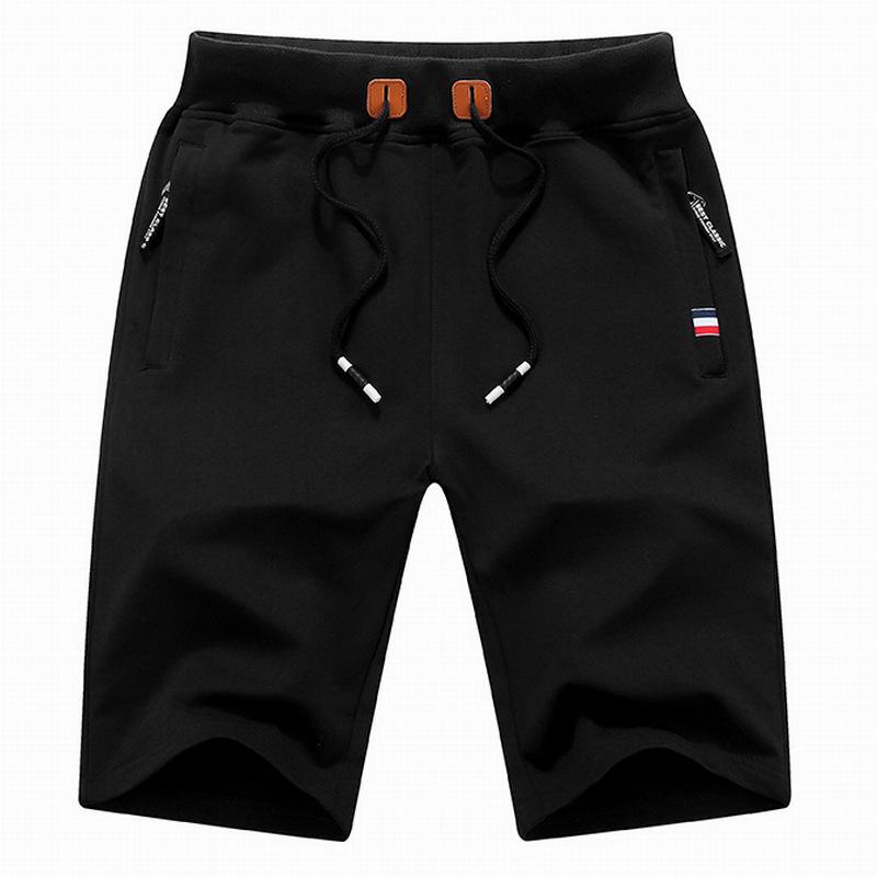 Milost Heren zomer rijbroek shorts katoen casual bermuda's zwart wit boardshorts homme klassieke merkkleding strandshorts mannelijk XL zwart