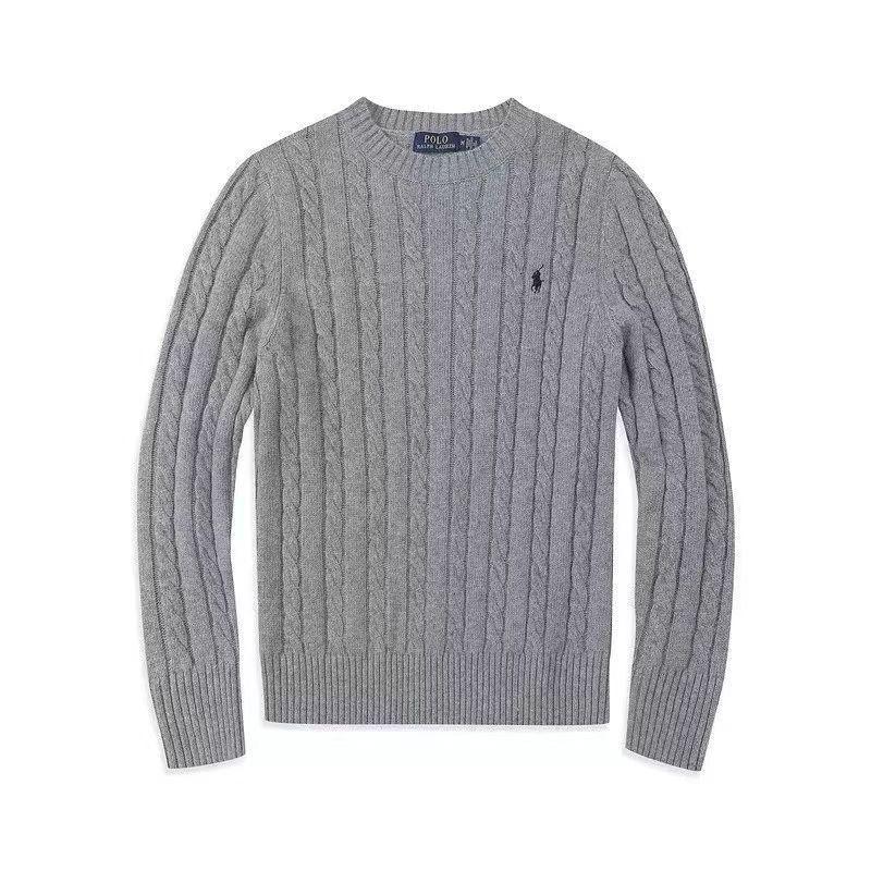 16Double8 Spot Autumn/Winter Couple's Cable Knit Wool Crew Neck Sweater - Fashionable and Versatile. M