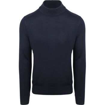 Boss Sweater  Turtleneck Trui Avac Wool Blend Navy