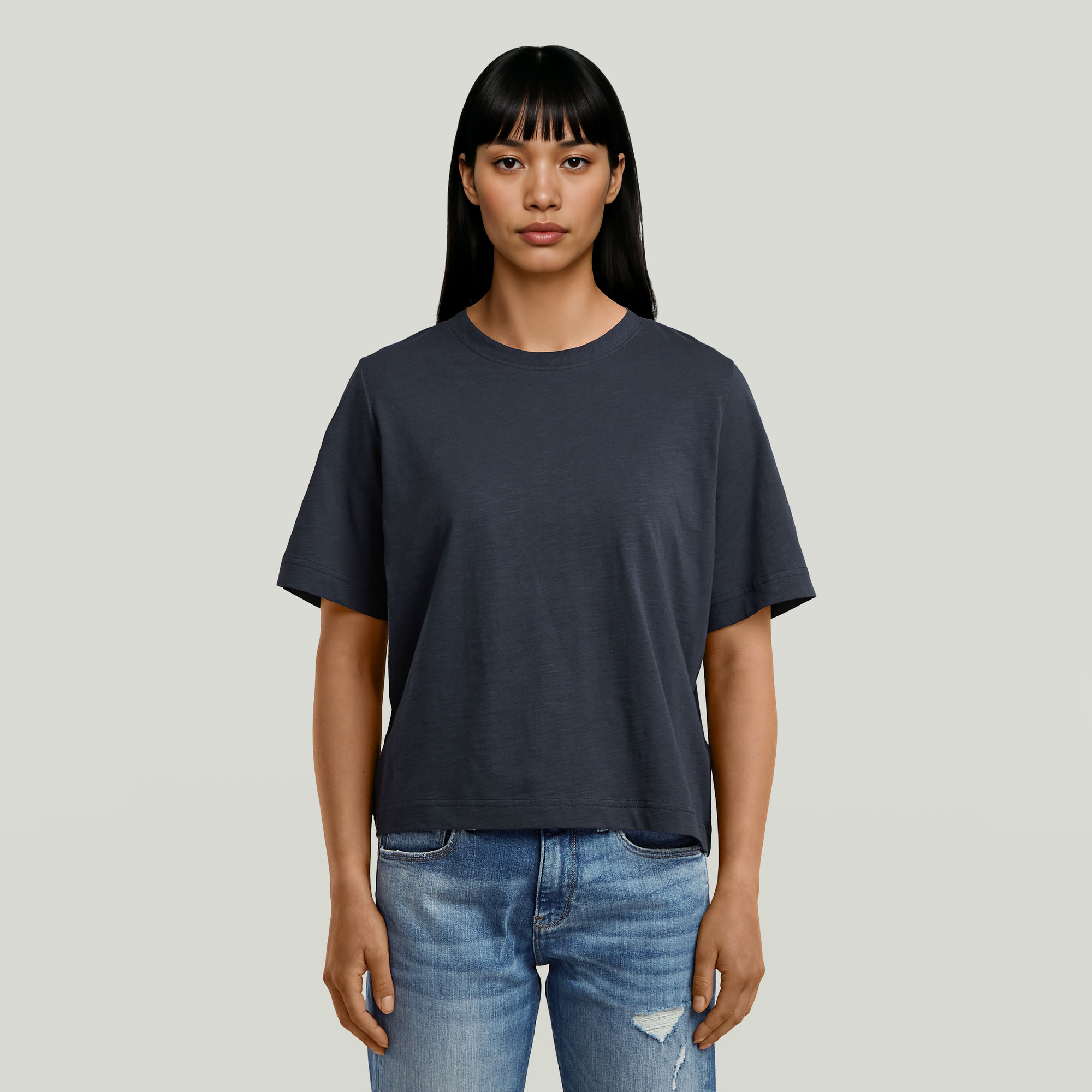 G-Star RAW Boxy T-shirt - Donkerblauw - Dames
