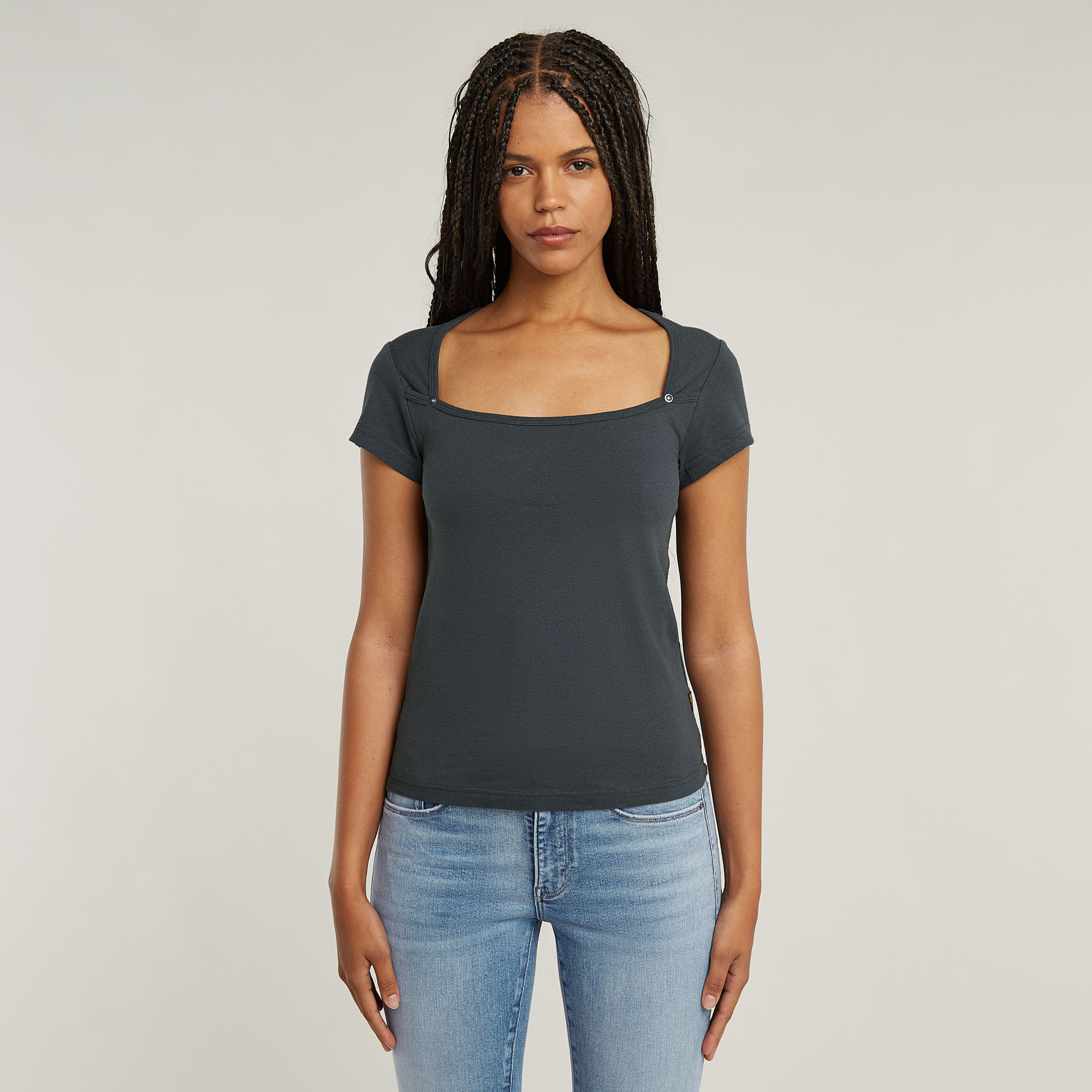 G-Star RAW Sweet Heart Slim Top - Grijs - Dames
