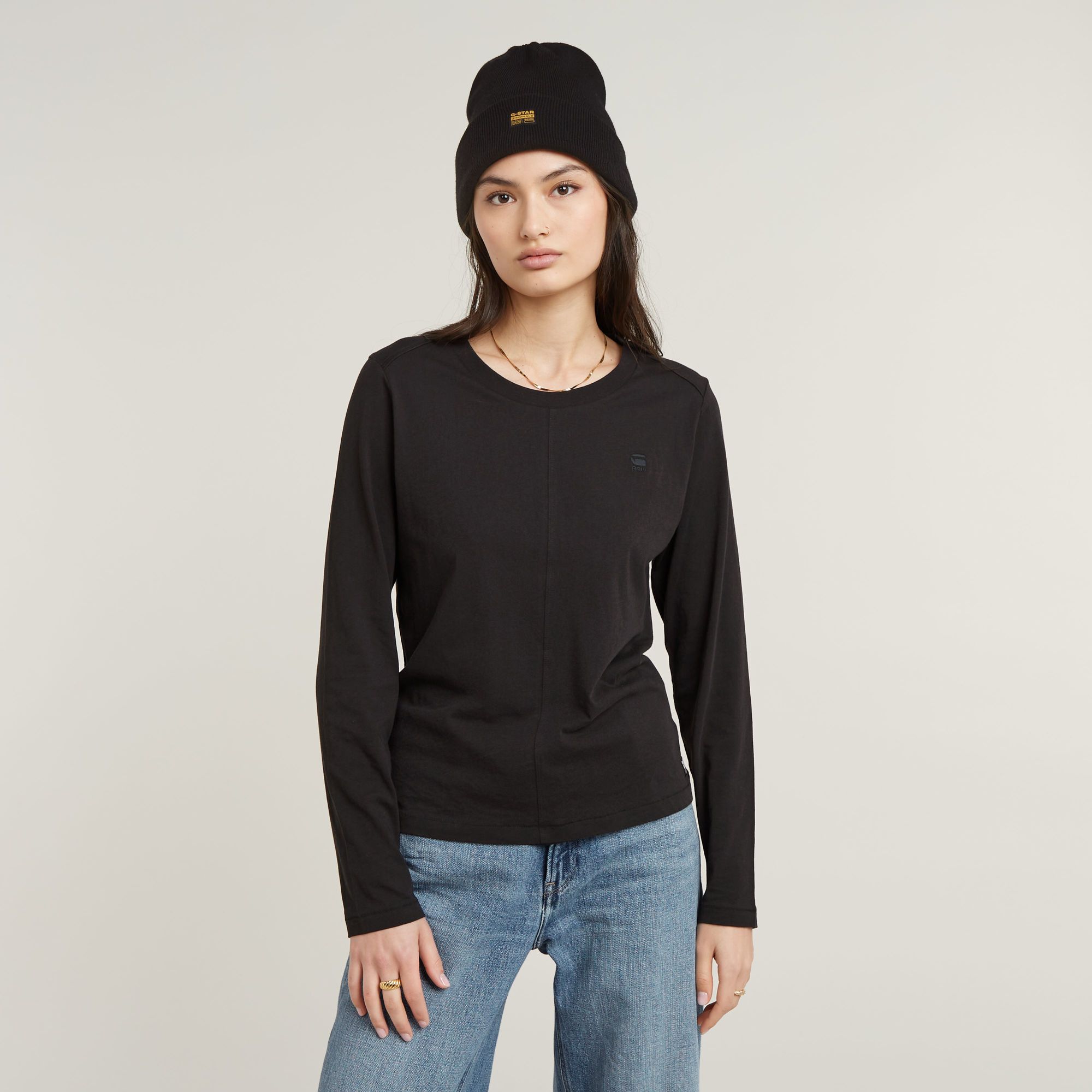 G-Star RAW Front Seam Top - Zwart - Dames