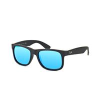 Ray-Ban Zonnebril Justin 4165 622/55 Zwart Blauw Mirror | Sunglasses