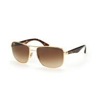 Ray-Ban RB3533 Heren - Rechthoekig Goud