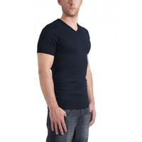 Garage T-Shirt V-neck semi bodyfit navy ( art 0302)