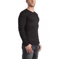 Garage T-shirt round neck longsleeve semi bodyfit black ( art 0303)