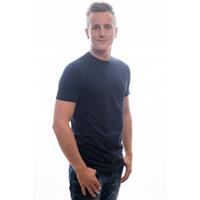 Slater T-Shirt Basic Fit Extra Long Navy Two Pack ( art 7710)