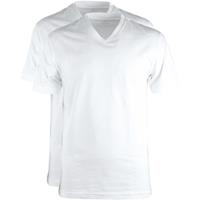 OLYMP V-Kragen T-Shirt T-Shirts weiß Herren 