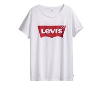 Levi's T-shirt met batwing-logo-Wit