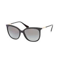 Ralph by Ralph Lauren Butterfly Dames Shiny Black Grey Gradient Zonnebril | Sunglasses
