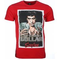 Mascherano T-shirt Korte Mouw T-shirt - Scarface Get Every Dollar Print