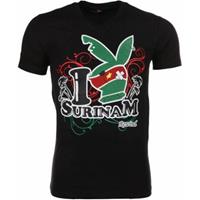 Mascherano T-shirt Korte Mouw T-shirt - I Love Suriname