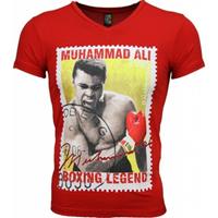 Mascherano T-shirt Korte Mouw T-shirt - Muhammad Ali Zegel Print