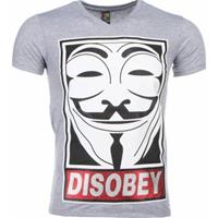 Local Fanatic T-shirt Korte Mouw  Anonymous Disobey Print