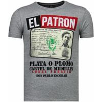Local Fanatic  T-Shirt El Patron Narcos Billionaire Strass