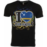 Local Fanatic T-shirt Korte Mouw  I Love Curacao