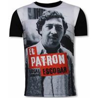 Local Fanatic T-shirt Korte Mouw El Patron Escobar - Digital Rhinestone T-shirt