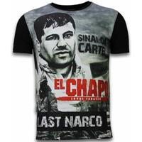 Local Fanatic  T-Shirt El Chapo Last Narco Digital Strass