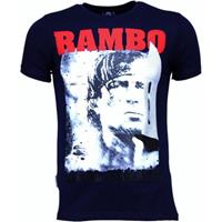Local Fanatic T-shirt Korte Mouw  Rambo Rhinestone