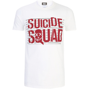 Geek Clothing Suicide Squad Herren Line Up Logo T-Shirt - Weiß  Weiß