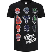 Geek Clothing Suicide Squad Men's Villan Skull T-Shirt - Schwarz  Schwarz