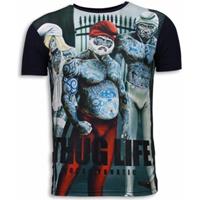 Local Fanatic  T-Shirt Thug Life Digital Strass