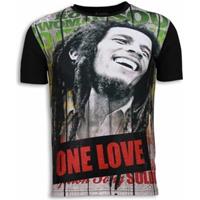 Local Fanatic  T-Shirt Bob Marley One Love Strass