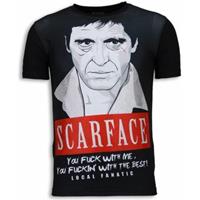 Local Fanatic  T-Shirt Scarface Red Scar Strass