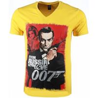 Local Fanatic  T-Shirt James Bond From Russia Print