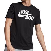 Nike Just Do It Swoosh T-Shirt Herren, schwarz/weiß, L