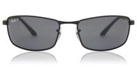 Ray-Ban RB3498 Heren Zonnebril - Rechthoekig Zwart