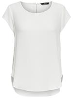 onlVIC S/S Solid Top Noos Wvn T-shirts Wit