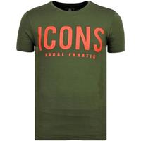 Local Fanatic T-shirt Korte Mouw ICONS - Grappige T shirt Heren - 6361G