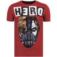Local Fanatic T-shirt Korte Mouw Hero Mask - Zomer T shirt Heren - 6323B