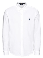Polo Ralph Lauren Men's Featherweight Mesh Long Sleeve Shirt - White - L