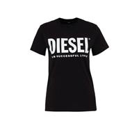 DIESEL T-Shirt, Logo-Print, reine Baumwolle, 900