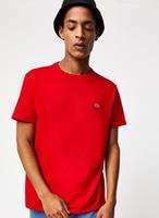 Men's Lacoste Crew Neck Pima Cotton Jersey T-Shirt in Red
