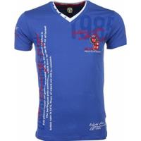 David Mello T-shirt Korte Mouw Italiaanse T-shirt - Korte Mouwen Heren - Borduur Polo Club