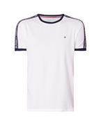 Tommy Hilfiger T-Shirt, Marken-Schriftzug, Baumwolle, weiß