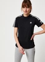 Adidas T-Shirt "3-Streifen" für Damen, schwarz, 34, 34