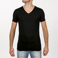 SKOT Fashion T-shirt - Regular V-neck 2-pack - Black -