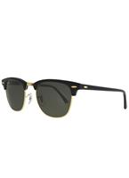 Ray-Ban Zonnebril Clubmaster 3016 W0365 Zwart Groen G-15 Klein 49mm | Sunglasses