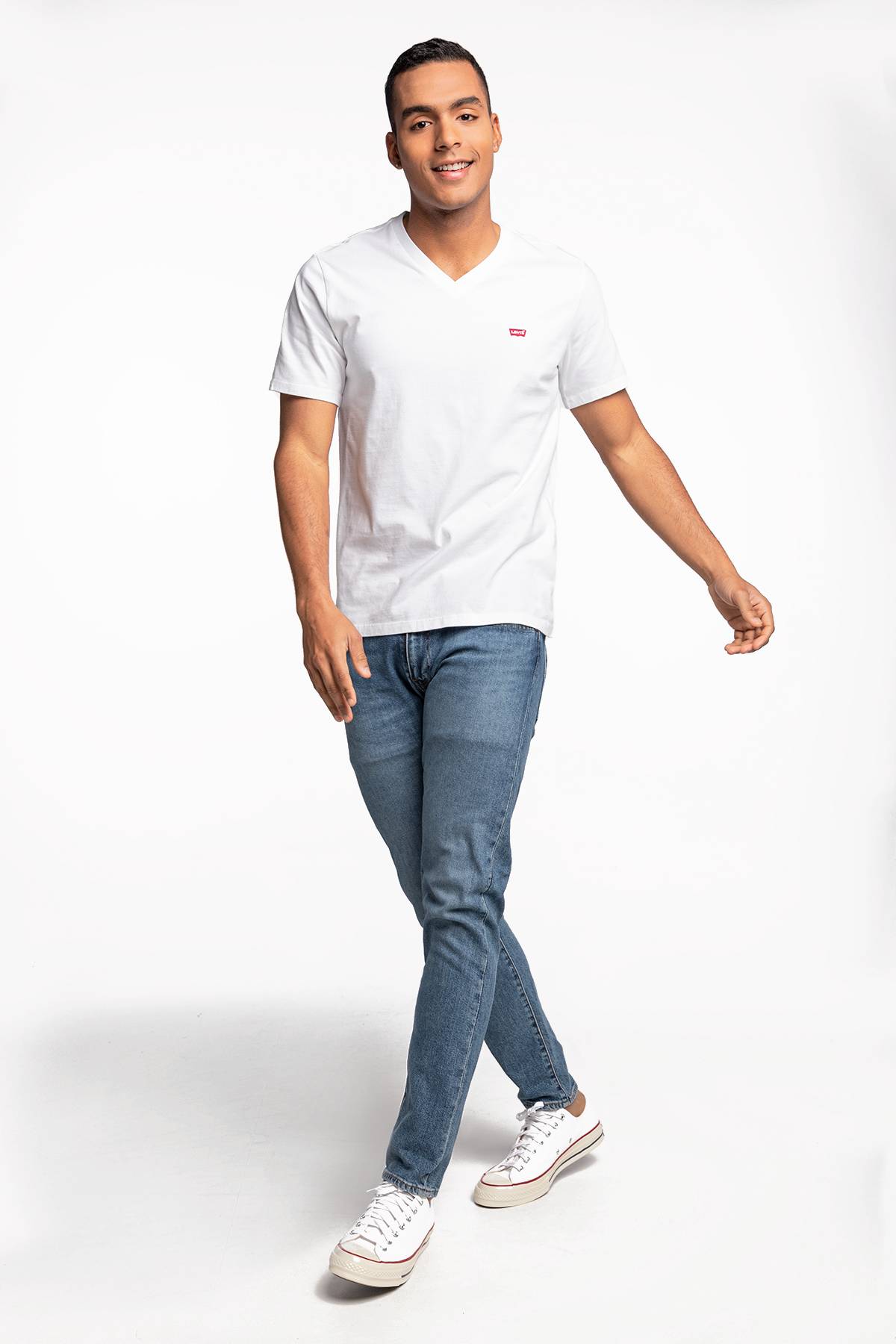 Levi's Shirt met V-hals LE ORIGINAL HM VNECK