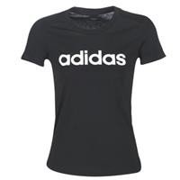 Adidas Essentials Linear Slim Trainingsshirt Damen, schwarz/weiß, XS