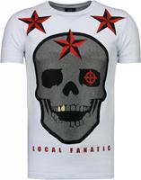 Local Fanatic  T-Shirt Rough Player Skull Strass